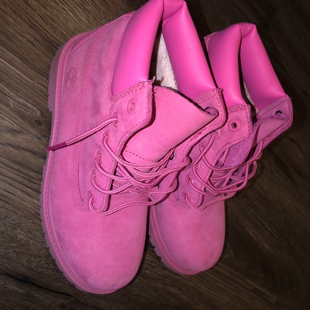 Pink Timberlands